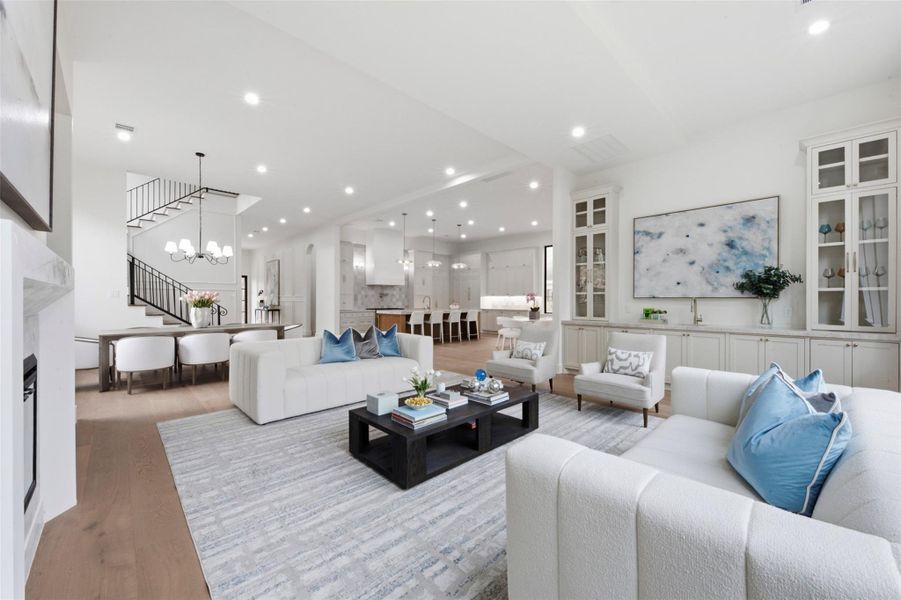 Furnished interior view inside a new home in , Houston (Image 15).