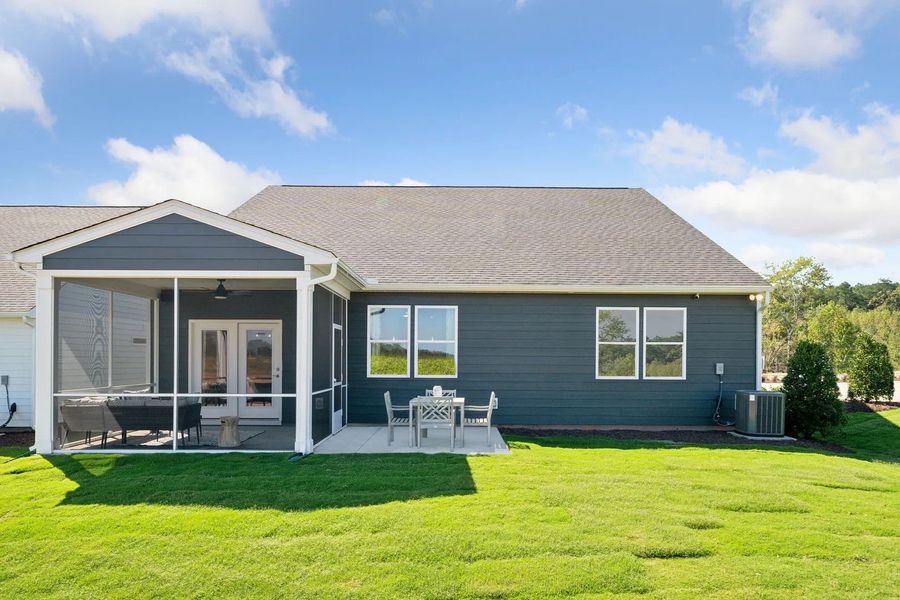 Front exterior of a new home in The Retreat at Laurelbrook, Sherrills Ford, NC, highlighting curb appeal (Image 2).