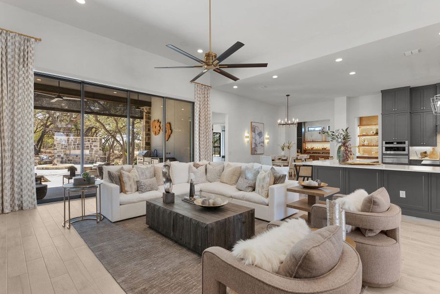 Furnished interior view inside a new home in Belle Oaks, Bulverde (Image 7).