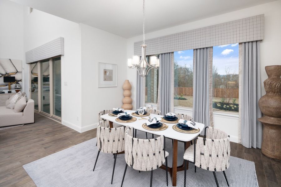 Representative furnished interior of a home built from the Kirby by UnionMain Homes in Lake Breeze, Lavon (Image 35).