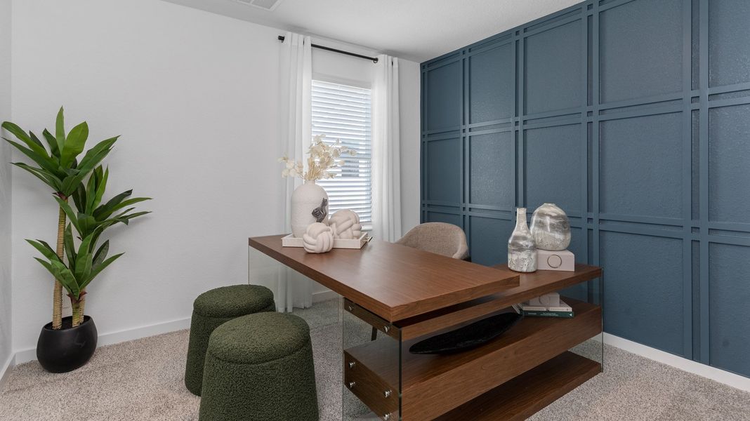 Furnished interior view inside a new home in Alaia Crossing, Houston (Image 7).