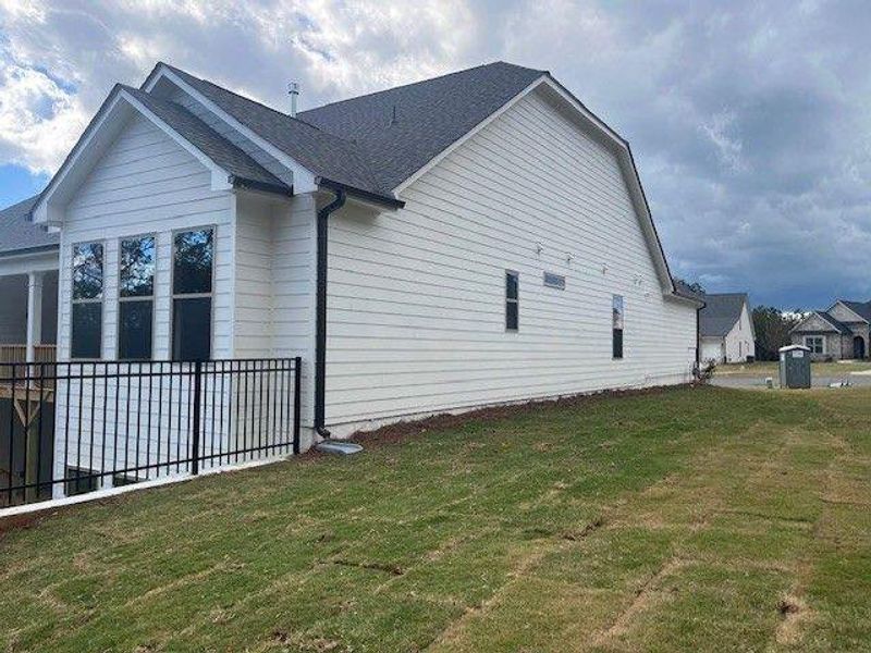 Exterior details and patio area of a home in , Canton (Image 4).