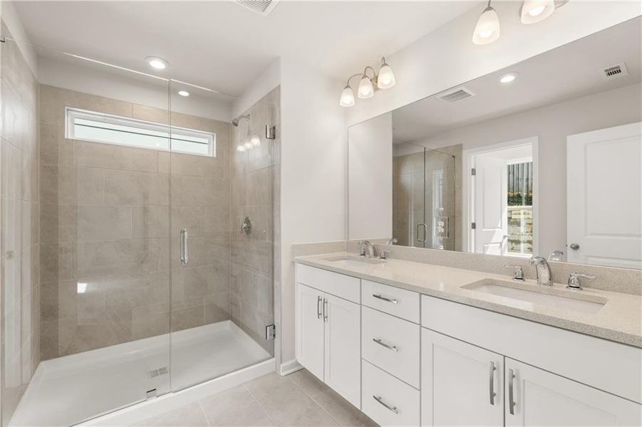 Furnished interior view inside a new home in The Village at Shallowford, Kennesaw (Image 13).