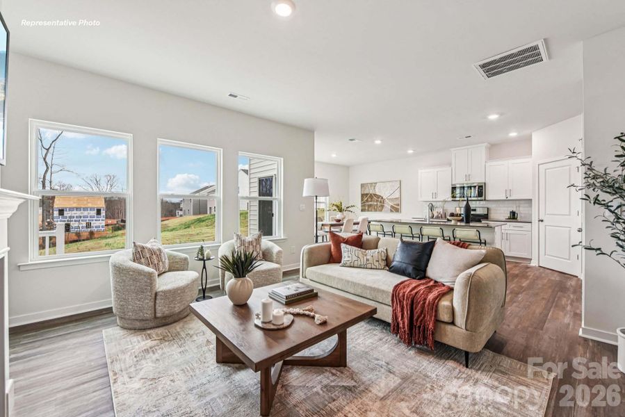 Furnished interior view inside a new home in Huffman Ridge, Hickory (Image 4).