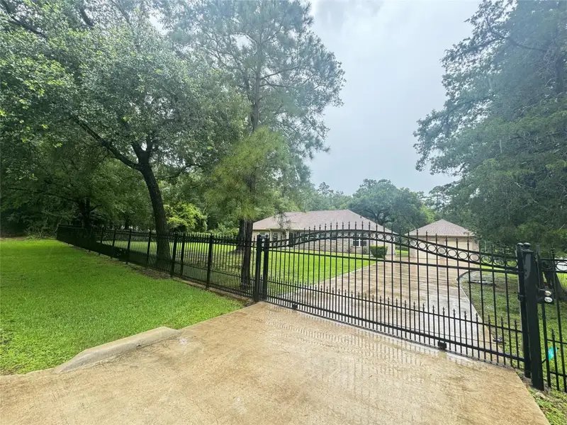Gated front entrance