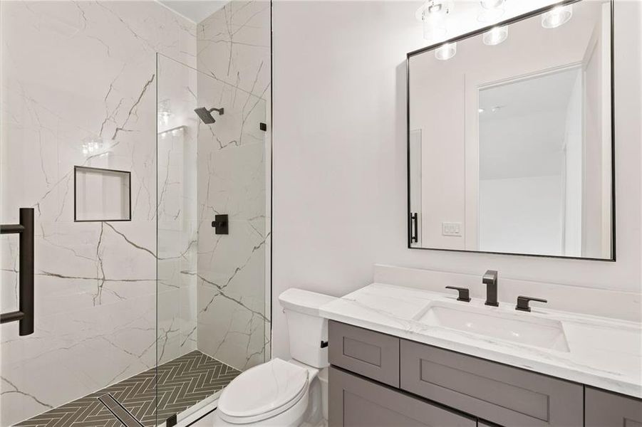 Furnished interior view inside a new home in , Atlanta (Image 39).