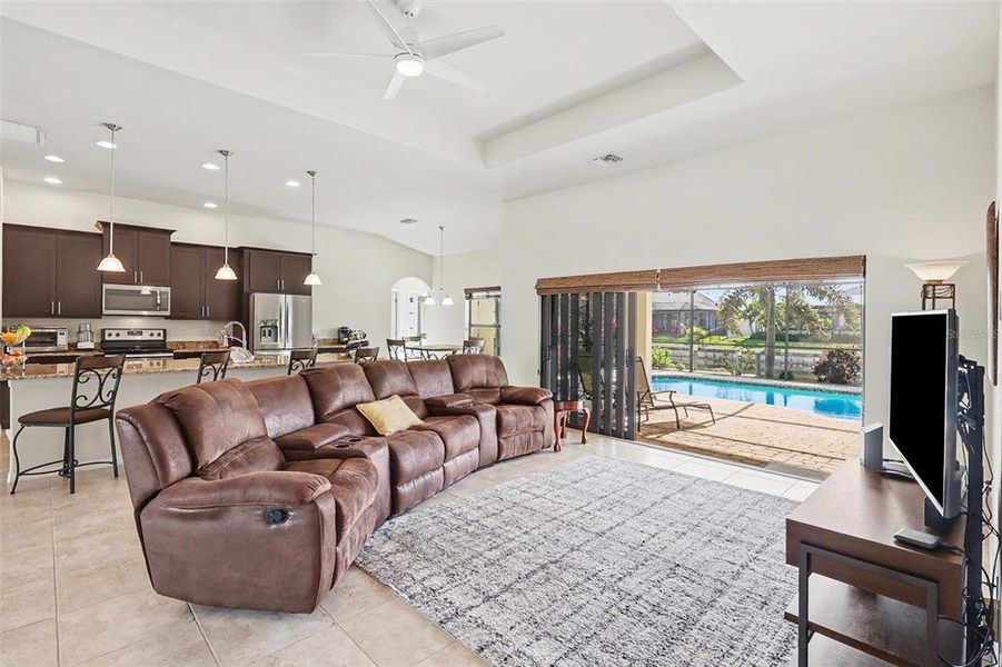 Furnished interior view inside a new home in , Cape Coral (Image 19). Furnished interior view inside a new home in , Cape Coral (Image 19).