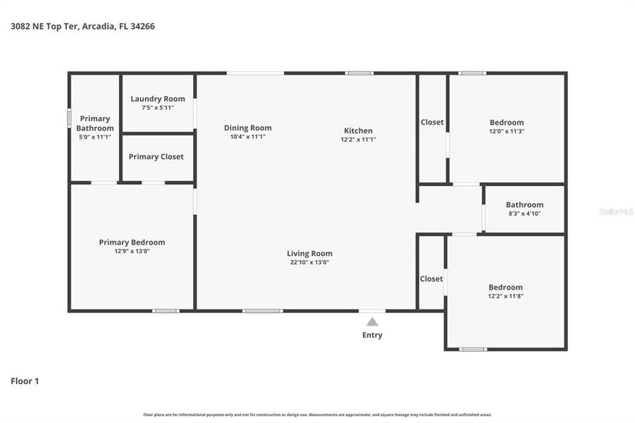 2D floor plan layout of this home in , Arcadia, FL (Image 5).