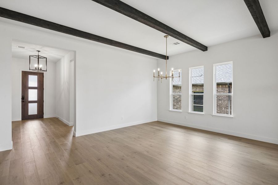 Spacious, unfurnished interior of a new home in Country Lakes, Denton (Image 12). Spacious, unfurnished interior of a new home in Country Lakes, Denton (Image 12).