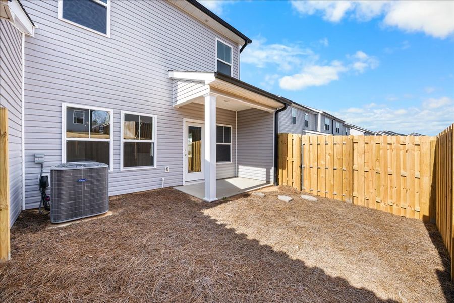 Exterior details and patio area of a home in Windsor, North Augusta (Image 24).
