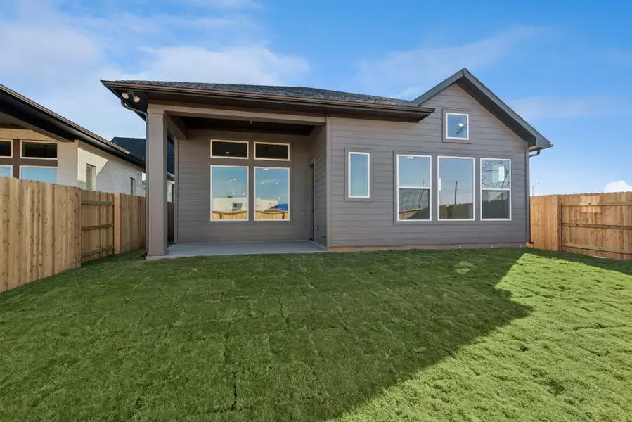 Exterior details and patio area of a home in , Katy (Image 3). Exterior details and patio area of a home in , Katy (Image 3).