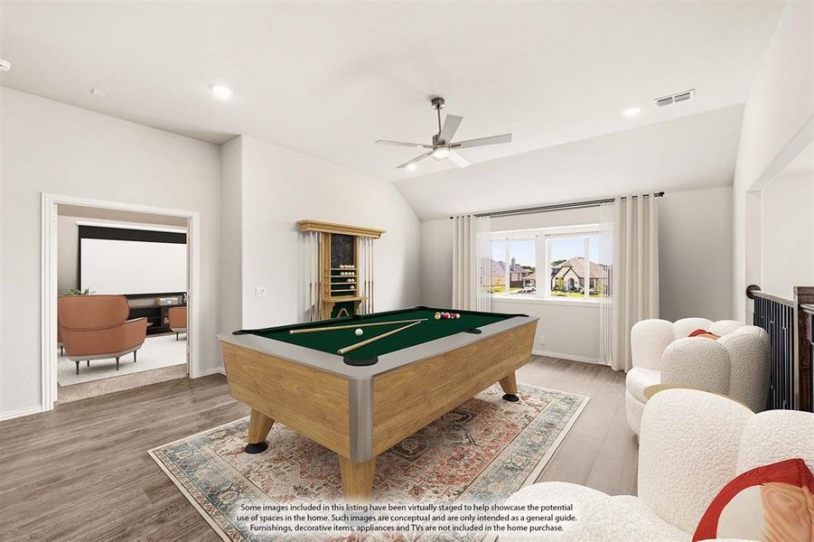 Furnished interior view inside a new home in Hayes Crossing, Midlothian (Image 7).