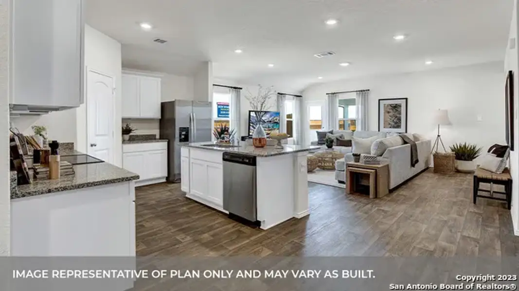 Furnished interior view inside a new home in Swenson Heights, Seguin (Image 8).