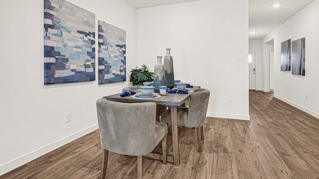 Furnished interior view inside a new home in Tamarron, Fulshear (Image 11).