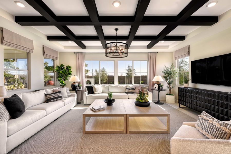 Representative furnished interior of a home built from the Ventana Plan 4507 by Tri Pointe Homes in Waterston Central, Gilbert (Image 5).