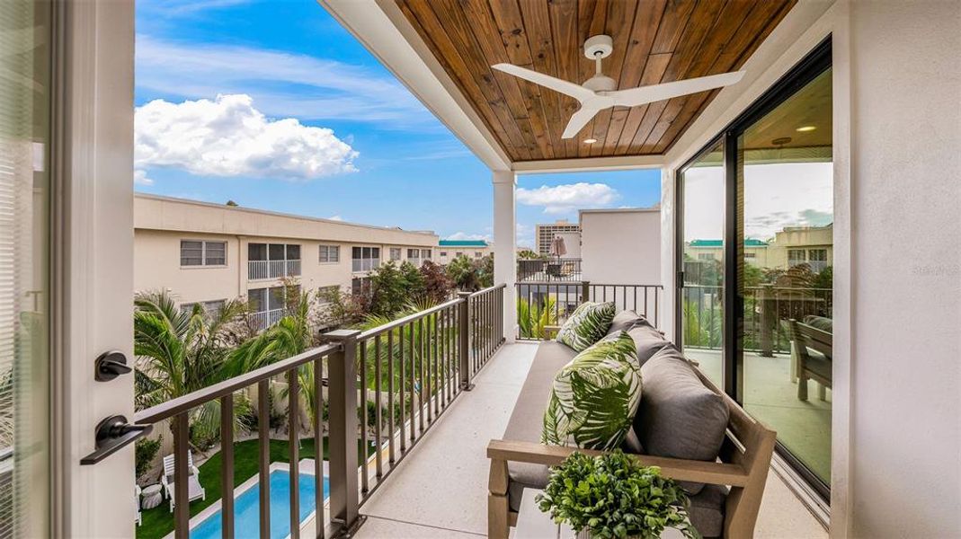 Exterior details and patio area of a home in , Sarasota (Image 25).