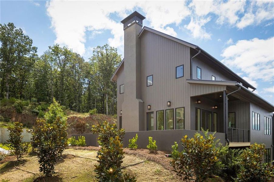 Front exterior of a new home in , Chattahoochee Hills, GA, highlighting curb appeal (Image 2).