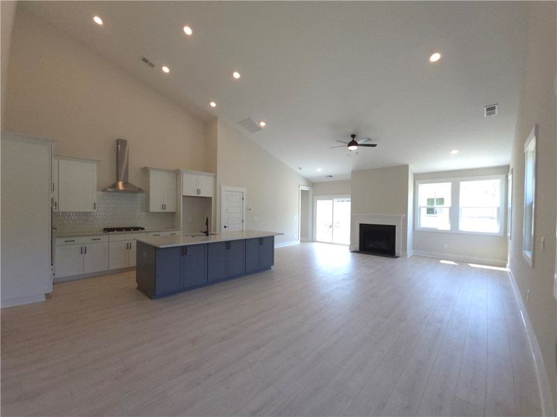 This expansive great room offers open-concept livi