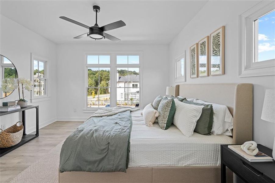 Furnished interior view inside a new home in Foxhall Residences, Douglasville GA, Douglasville (Image 30).