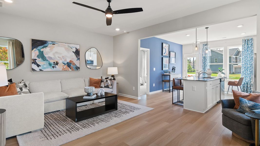 Furnished interior view inside a new home in Chapel Hill, Newnan (Image 8).
