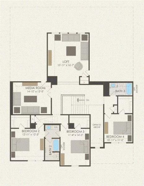 Pulte Homes, Oak Grove floor plan