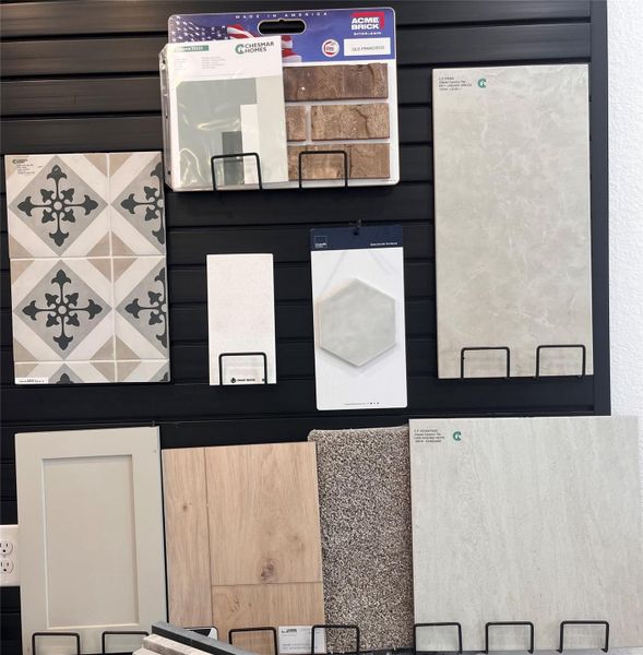 Sample of building materials used in homes in Bridgeland, Cypress (Image 21).