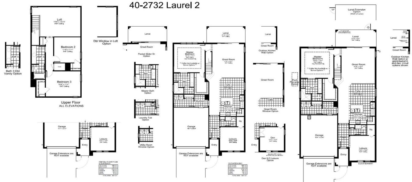 2D floor plan layout for the Laurel 2 by Neal Communities in Windward Real Estate and Homes for Sale in Sarasota, FL - Neal Communities, Sarasota, FL (Image 4).
