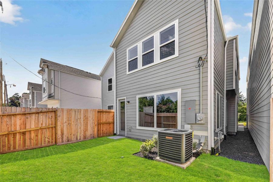 Room to Roam – A fully fenced backyard with fresh sod gives you and your pups a private patch of green, no HOA required.