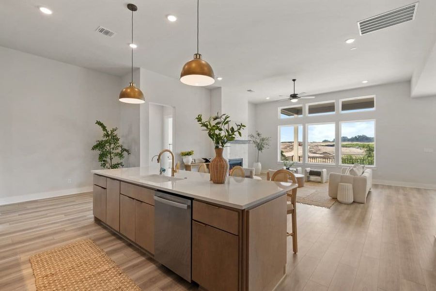 Furnished interior view inside a new home in Lariat, Liberty Hill (Image 11).