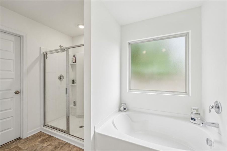 Furnished interior view inside a new home in The Enclave at Flat Rock Hills, Stonecrest (Image 18).