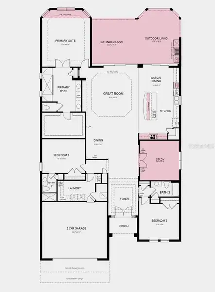 2D floor plan layout of this home in Esplanade at Westview, Kissimmee, FL (Image 4). 2D floor plan layout of this home in Esplanade at Westview, Kissimmee, FL (Image 4).