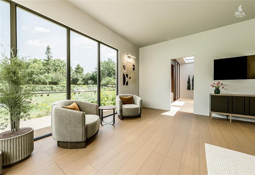 Furnished interior view inside a new home in , Tampa (Image 17). Furnished interior view inside a new home in , Tampa (Image 17).