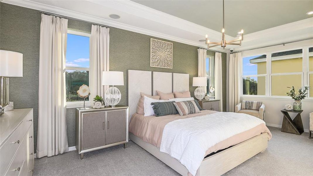 Furnished interior view inside a new home in Harvest at Ovation, Winter Garden (Image 4).