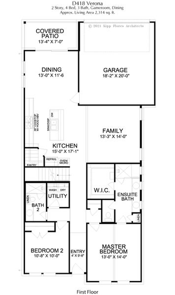 2D floor plan layout for the The Verona - D418 by Landon Homes in Dominion at Brookhollow, Prosper, TX (Image 25). 2D floor plan layout for the The Verona - D418 by Landon Homes in Dominion at Brookhollow, Prosper, TX (Image 25).