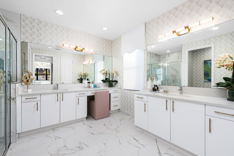 Representative furnished interior of a home built from the Antigua by GL Homes in Valencia Harbor (55+), Fort Myers (Image 11).