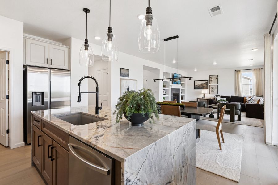 Representative furnished interior of a home built from the Jansen by Landsea Homes in Cherry Meadows, Brighton (Image 27).