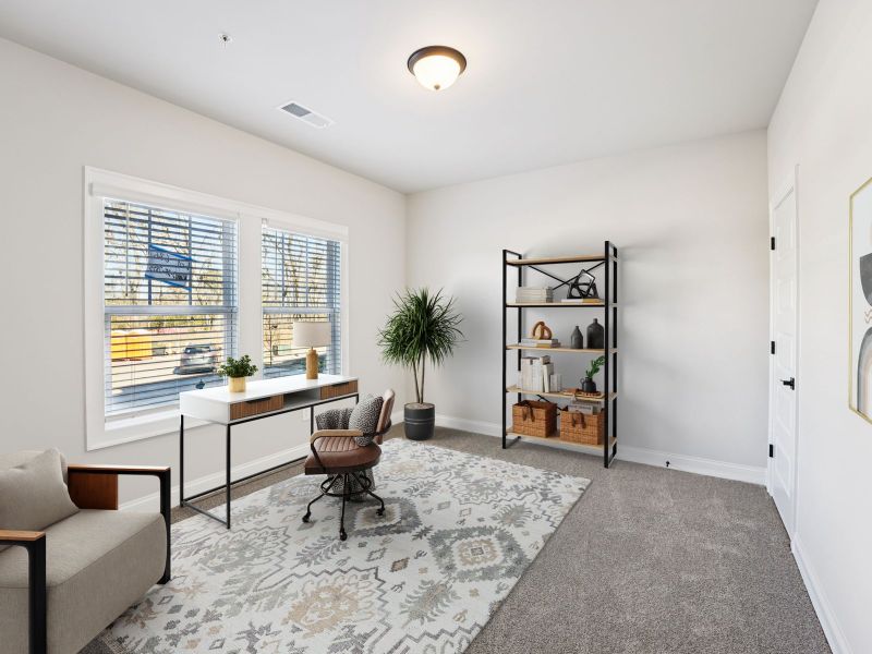 Furnished interior view inside a new home in Hemingway - Highland Series, Cumming (Image 10).