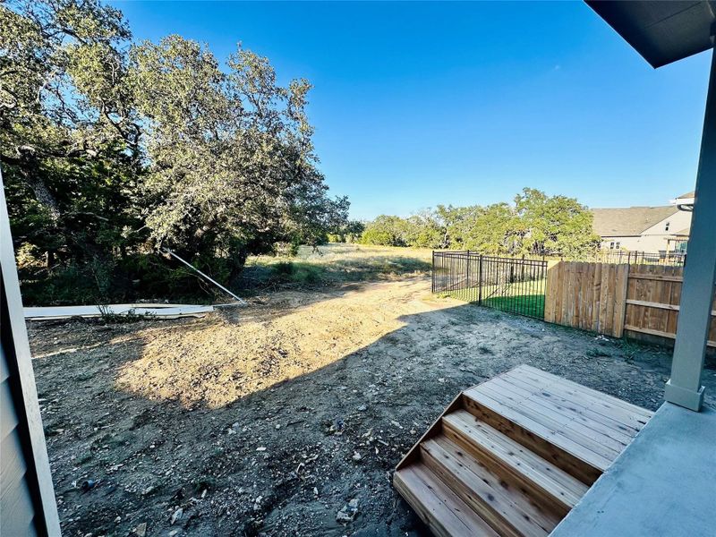 Rear Covered Patio & Backyard Rear Covered Patio & Backyard