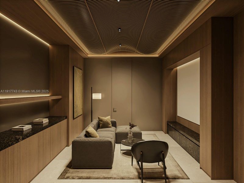 Furnished interior view inside a new home in , Coral Gables (Image 7).