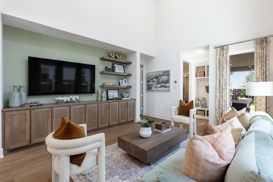 Representative Family Room - some options shown