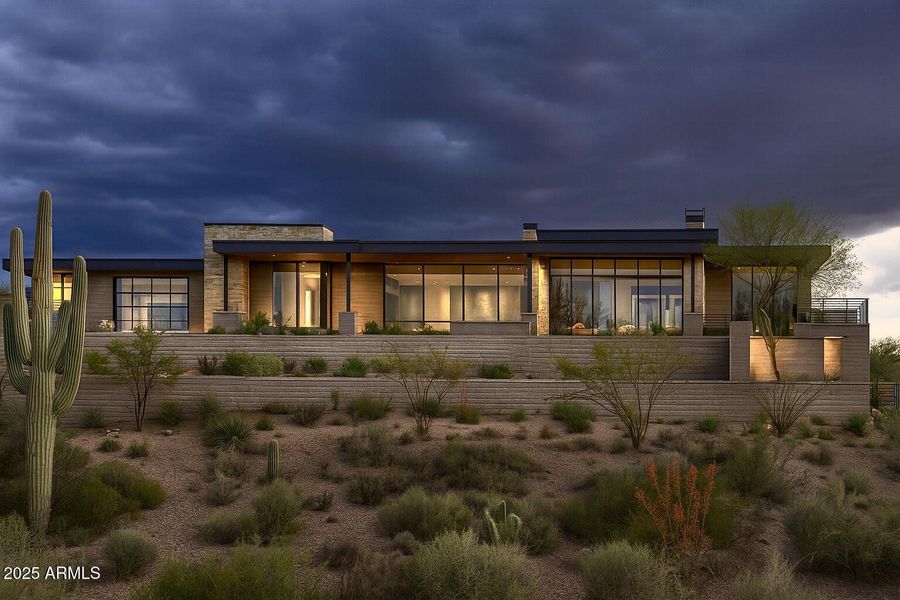 Desert Home at Twilight Desert Home at Twilight