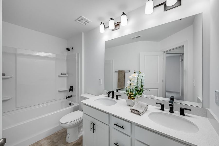 Furnished interior view inside a new home in Buffalo Townes, Garner (Image 20).