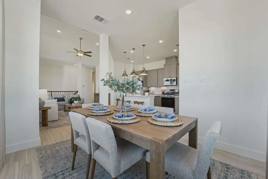 Representative furnished interior of a home built from the Margaux by Chesmar Homes in Bridgeland Chateau, Cypress (Image 18).
