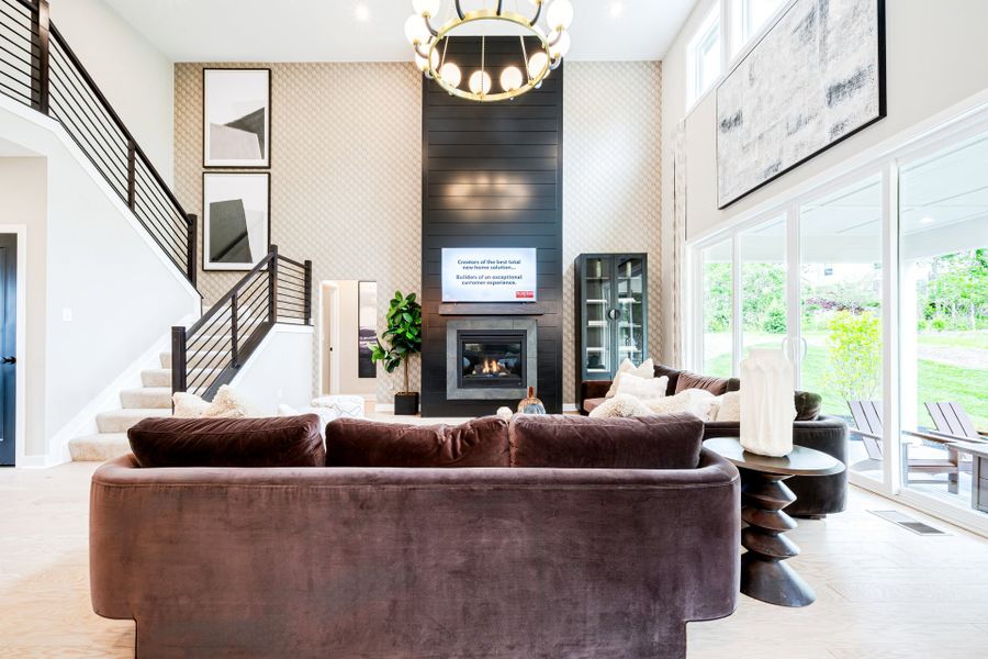 Representative furnished interior of a home built from the Finley by Fischer Homes in Twin Lakes, Hoschton (Image 8).