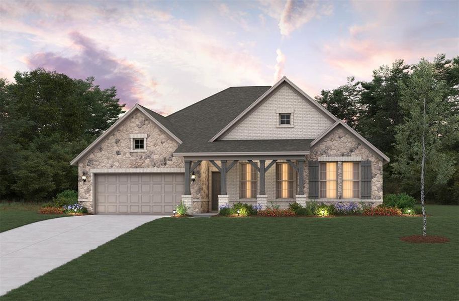 Beazer Homes Villages at Hurricane Creek Manor Floorplan.