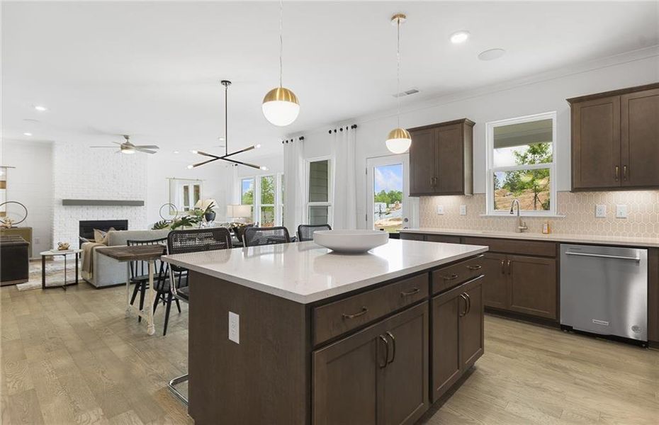Furnished interior view inside a new home in Sierra Creek, Hoschton (Image 16).
