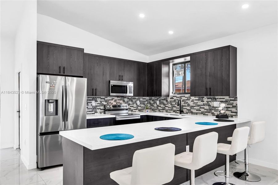 Furnished interior view inside a new home in , Pompano Beach (Image 4).