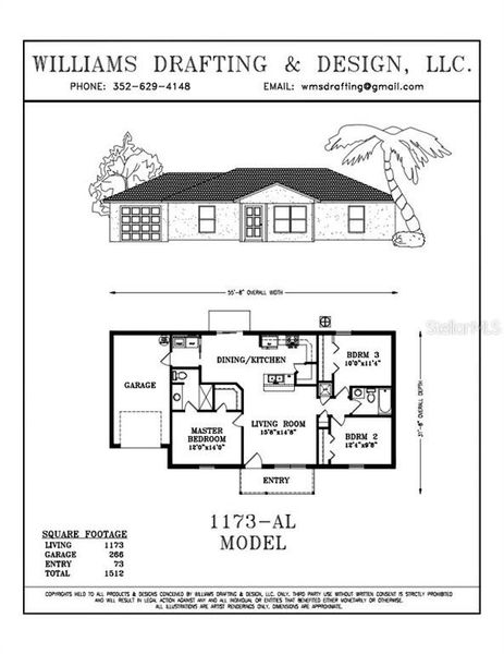 2D floor plan layout of this home in , Ocala, FL (Image 3).