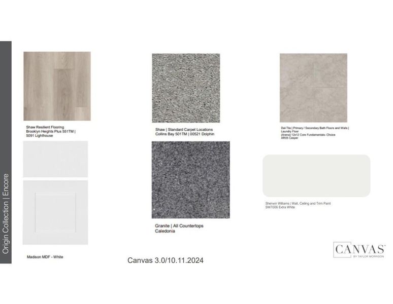 Interior Design Selections. Home is under construction, design selections are subject to change.