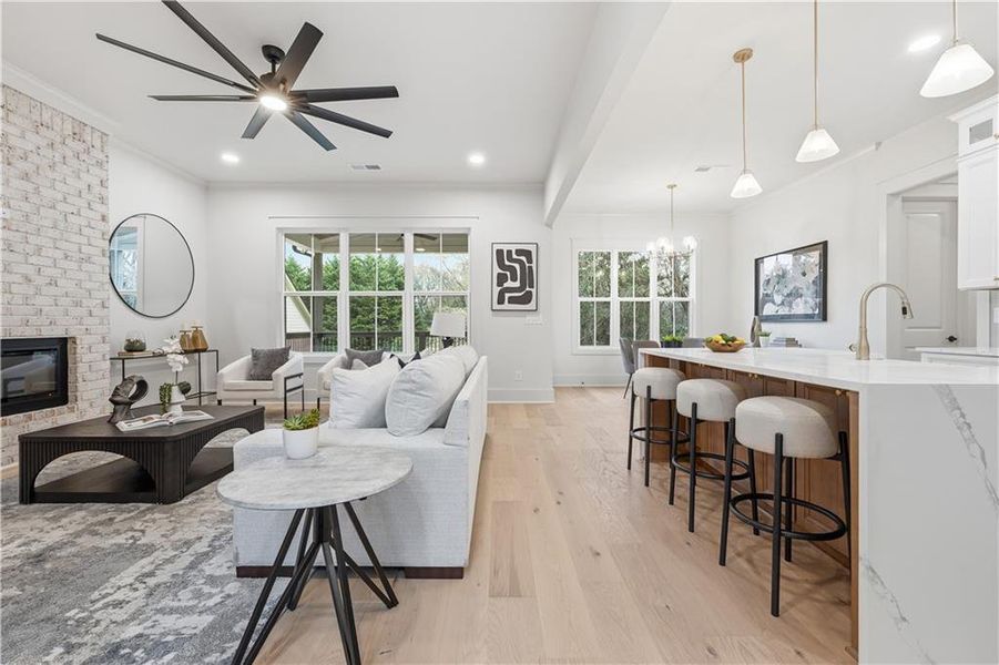 Furnished interior view inside a new home in , Gainesville (Image 30). Furnished interior view inside a new home in , Gainesville (Image 30).